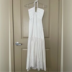 Jason Wu White Halter Maxi Dress